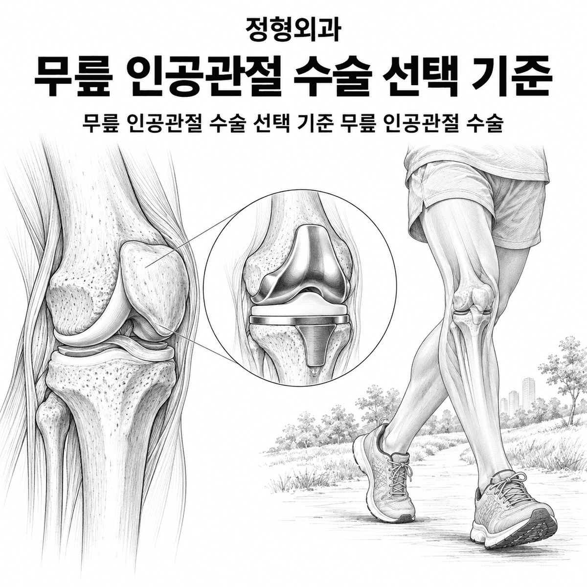 대구 정형외과 무릎 인공관절 수술 선택 기준 핵심 정보 이미지